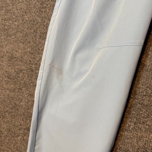 Fabletics Pants Mens 40x30 Blue Performance Stretch Golf Chino Tapered Flaw - Picture 5 of 15